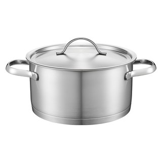 Cookever Essential系列 不鏽鋼雙柄鍋, 1個, 20cm, 銀色