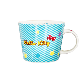 Hello Kitty 凱蒂貓 星座馬克杯 425ML 耐熱溫度 -5°C~140°C 新骨瓷, 水瓶座 藍色, 1個