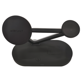 ACEFAST 磁吸三合一無線充電立架 三段觸控式LED夜燈, 黑色, 1個