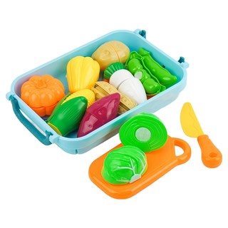 THE NINE PRODUCTS 蔬菜切切樂9件組 花生版 附瀝水籃 + 刀盤 + 砧板 ST818A, 1組, 顏色隨機