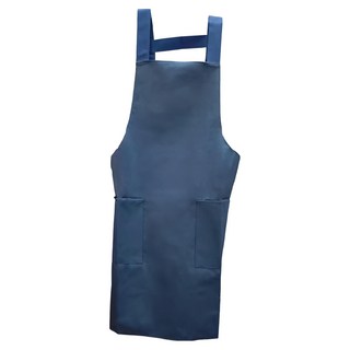 台灣製造工作圍裙，正面防水布，內層防水材質，雙層防護, 深藍色, 1件