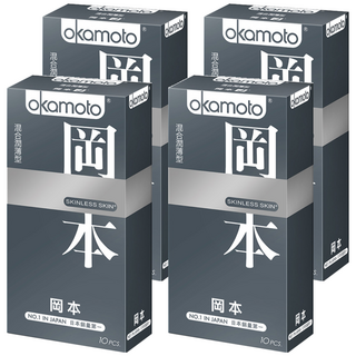 okamoto 岡本 混合潤薄型保險套, 10個, 4盒