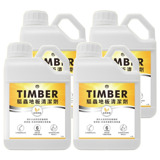 HUKUROU 福來朗 TIMBER驅蟲地板清潔劑 天然萃取 含天然植萃精油, 1.5L, 4桶