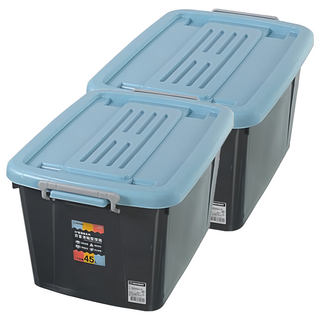 KEYWAY 聯府 百富滑輪整理箱 BF-451 45L, 藍色, 2個