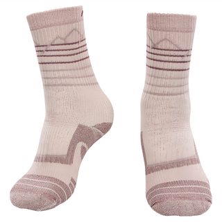 ATUNAS 歐都納 中筒厚底羊毛襪 A1ASGZ04N M 霧粉色 1雙 羊毛保暖 舒適透氣 登山健行襪