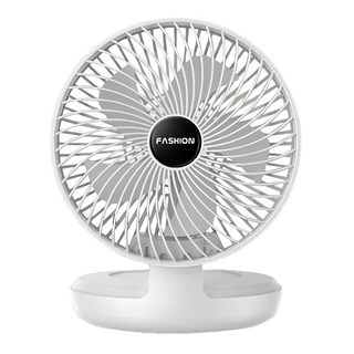 樂居家 USB折疊式空氣循環扇, 外殼ABS材質, 收納摺疊19.5x9.5cm, F0676-01, 白色