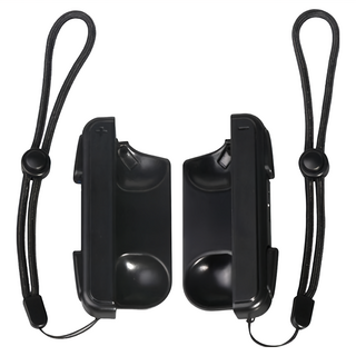 DOBE SWITCH Joy-Con 迷你充電手柄，含2個充電器、2條充電線、2條腕帶, LOTUS SWITCH Joy-Con 遙控手把/小手柄充電器 副廠, 黑色, 1組