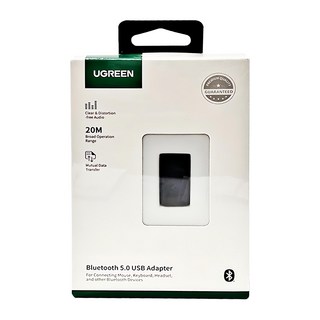 UGREEN 綠聯 USB藍芽接收器 5.0 支援5個設備同時連入, 80889, 1盒, 單色