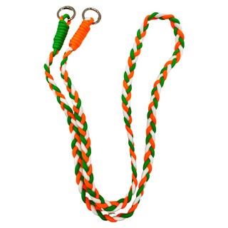 CS 3股麻花編織鑰匙圈手機掛繩, 混合顏色, 1條