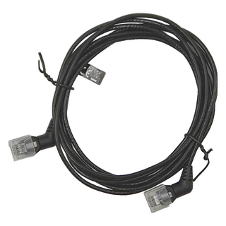 VEnTIOn 威迅 IBO系列 CAT6A 超六類雙彎頭可旋轉纖細高速網路線 2M 黑色, 1條