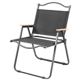 AMOS 亞摩斯生活工坊 克米特椅 大號款- 碳鋼合金架 牛津布, 黑色, 1個