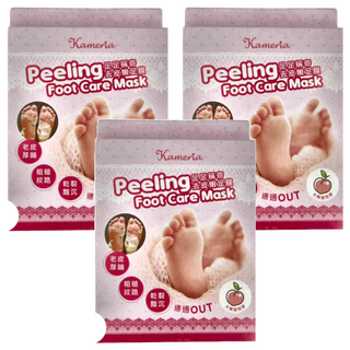 Kameria 足足稱奇去皮嫩足膜 護理 軟化角質 保濕滋養, 17ml, 2片, 3盒