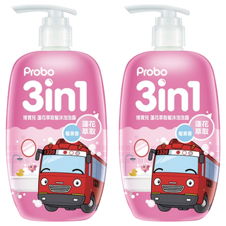 博寶兒 蓮花萃取髮沐泡泡露 莓果香, 500ml, 2瓶