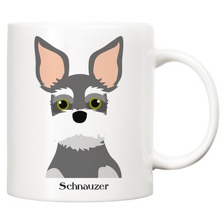 TBL 狗狗圖案馬克杯 300毫升 陶瓷 韓國製, 雪納瑞, 1個