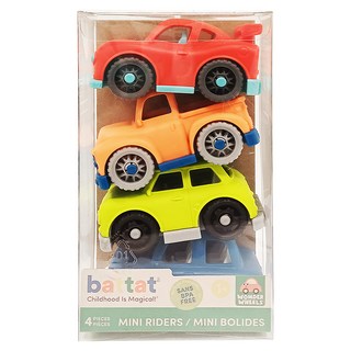 Battat Toys 兩扇門車友會 狂飆, 4 件迷你車組, 9.8 x 6 x 4.5cm, BT1044Z, 1組