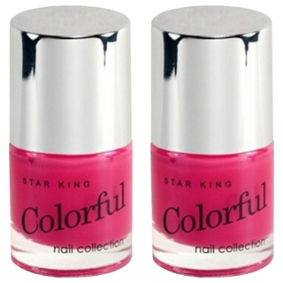 STAR KING 星之冠 多彩指甲油, Colorful Nail Collection, 10ml, 台灣製, #002, 2瓶