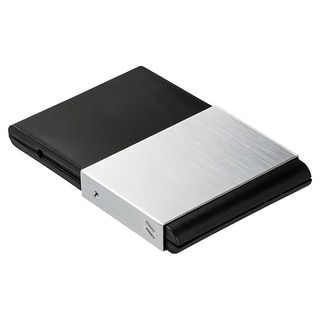 Reflects Y型滑蓋名片盒 證件夾 卡夾，ABS塑料鋁材質, 9.5 x 6.2 x 1.2cm, 銀色