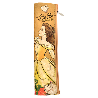 BEAUTY AND THE BEAST 美女與野獸 迪士尼公主仿牛皮紙餐具包 23.3 x 6cm, 貝兒, 1個