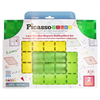 PicassoTILES 畢卡索 大型穩定磁力片積木, 2塊, 1盒