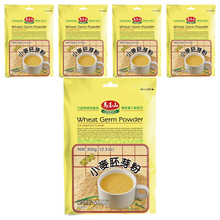 馬玉山 小麥胚芽粉, 無添加糖，健康無負擔, 無防腐劑，安心無虞, 350g, 5包