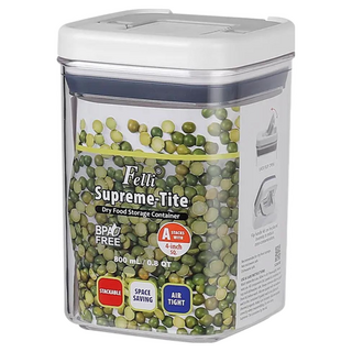 Felli 飛綠 優密方形儲物罐 800mL，不含雙酚A，乾燥食品儲存容器, 1個, 透明
