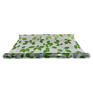 防窺抗UV無膠玻璃靜電貼 60X300CM 加長版 10款任選 無痕防水 可重複貼, 綠葉舞, 1個