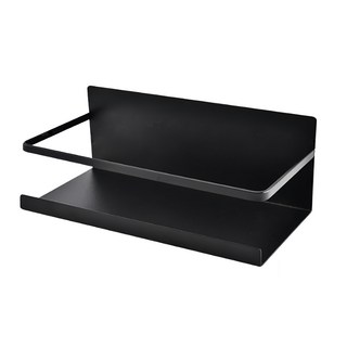 免釘磁吸置物架 24 x 11.5 x 8.3cm 黑色, 1個