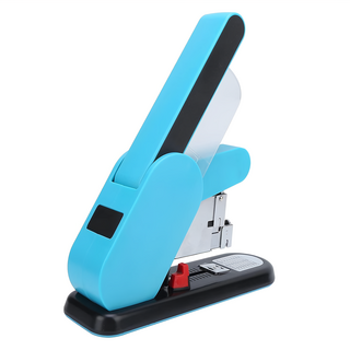 KW-triO 堡勝企業 5006 重型省力訂書機 高張數裝訂100針容量, 藍色, 1個