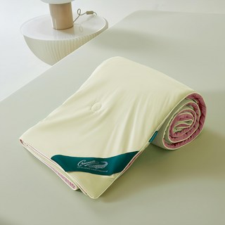 Crocodile 鱷魚 馬卡龍雙色 涼感紗冰冰被, 檸檬黃