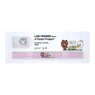 A Plastic Project LINE FRIENDS 環保吸吸管, 1組