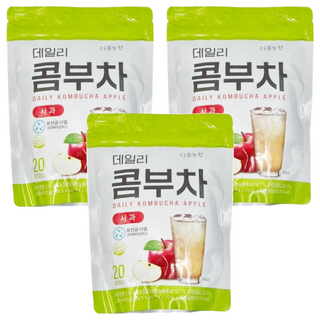 Danongwon 乳酸菌康普茶 蘋果, 5g, 20條, 3袋