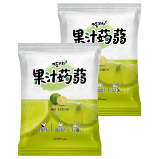 吃果籽 果汁蒟蒻 檸檬, 嚴選台灣在地檸檬, 無防腐劑 無色素, 240g, 2袋