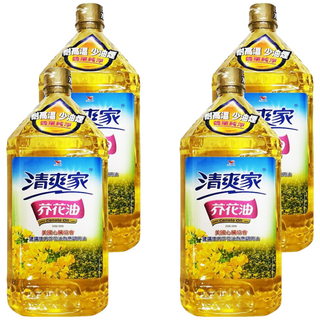統一 清爽家芥花油 非基因改造原料, 2L, 4瓶