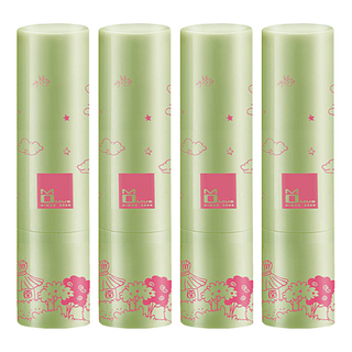 MOMUS 美白潤唇修護素+Plus 質地滑順清爽不黏膩 植物油成分深度滋潤修復, 蘋果, 3.5g, 4支