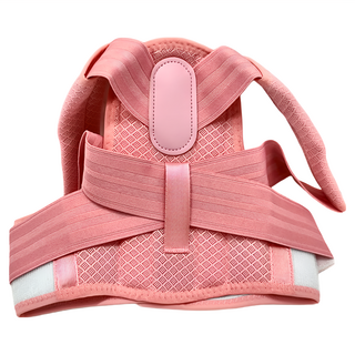 兒童駝背矯正帶, 粉色 S號, 3D立體剪裁, 彈力肩帶, 加厚墊肩, 1個