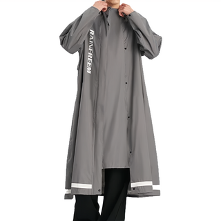 Rainfreem 琴飛曼雨衣 連身雨衣, 淺灰色, XL