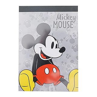 MICKEY MOUSE 米奇 萬用MEMO本-坐姿米奇灰, 3個