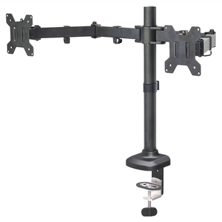Ermutek 二木科技 強化升級版桌上型快拆懸臂式13-27吋雙電腦螢幕支架，低碳鋼材質，尺寸44x20x9cm, DM-024, 1個