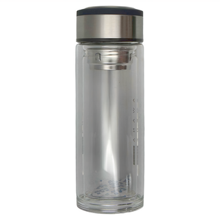 AWANA 雙層玻璃水瓶 GL-300A 6.5 x 6.5 x 19cm, 單一顏色, 300ml, 1個