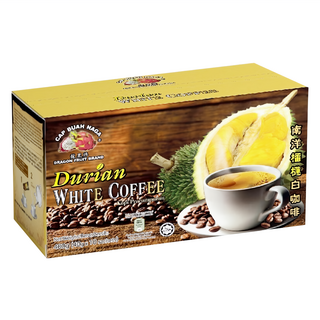 CAP BUAH NAGA 火龍果牌 南洋炭燒白咖啡 四合一 榴槤風味 (400g), 40g, 10包, 1盒