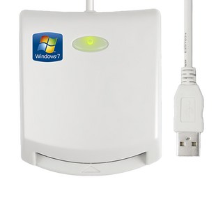 FOSO 多功能IC晶片讀卡機 EZ100PU，支援網路ATM轉帳、健保卡、自然人憑證, 白色, 1台