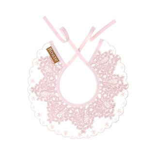 Roaze 柔仕 日系圍兜 典雅系列 3個月以上 24.5*24.5cm, 刺繡粉, 1件, 1入