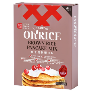 源順食品 糙米鬆餅粉, 無麩質, 椰糖, 無農藥, 無化肥, 100%台灣糙米, 150g, 3包