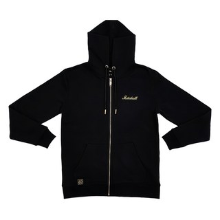 Marshall 60週年紀念連帽外套 - 拉鍊, M, 黑色