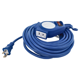 Dr.AV 聖岡科技 1切4插節能動力線 堅固耐摔 防爆耐壓, 10m, 藍色, 1條