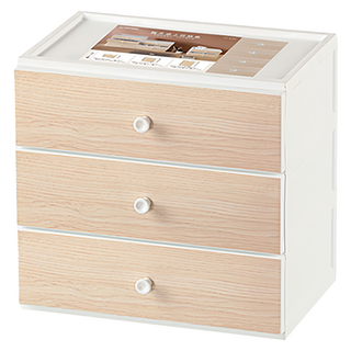 KEYWAY 聯府 楓木桌上收納盒 3層, UKY00227, 2個