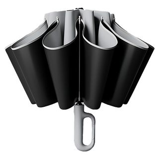 好拾選物 扣環反向自動勾勾傘 折疊傘 遮陽傘 (四色可選), 迷霧灰