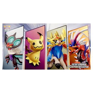 PoKeMoN 寶可夢 集換式卡牌遊戲 朱&紫雙ex初階牌組Generations 9副組, 1盒, 混和顏色
