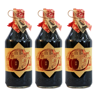 黑豆桑 天然極品養生紅麴醬油 口感飽滿厚實, 550ml, 3瓶