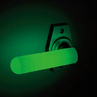 SICURO 安全門把套 夜光 蓄光 螢光 老人用品 直式門把 日本製 2個, 米白色